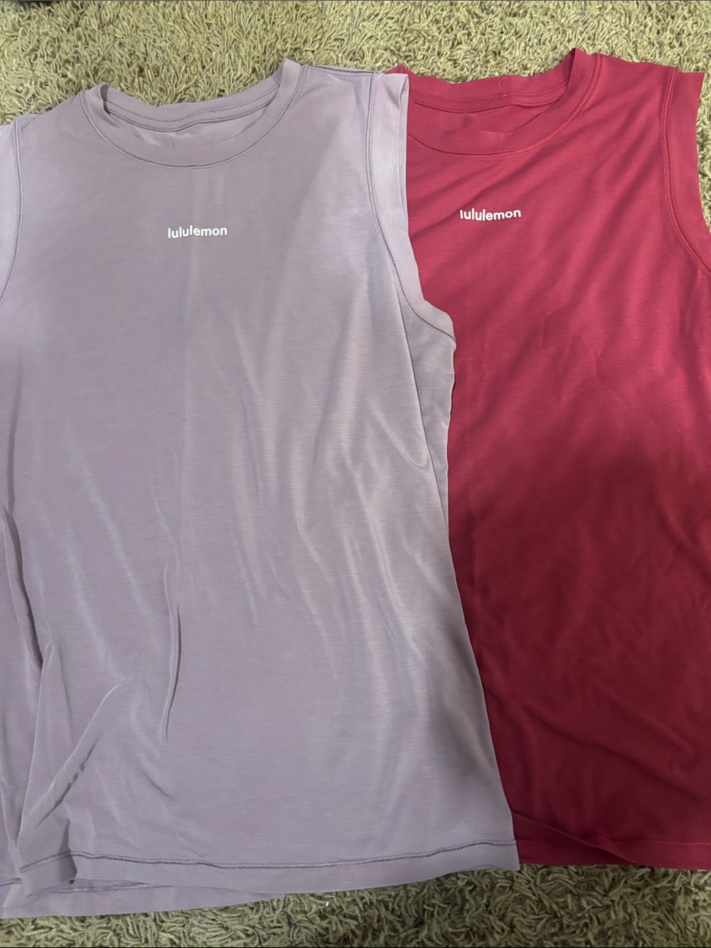 lululemon athletica Sleeveless Muscle Tanks in Lavender and Berry